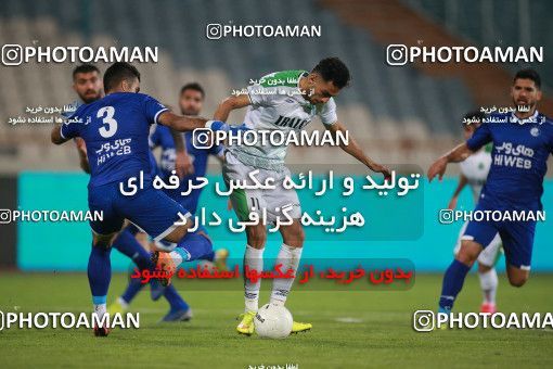 1549427, Tehran, , لیگ برتر فوتبال ایران، Persian Gulf Cup، Week 10، First Leg، Esteghlal 2 v 0 Aluminium Arak on 2021/01/04 at Azadi Stadium