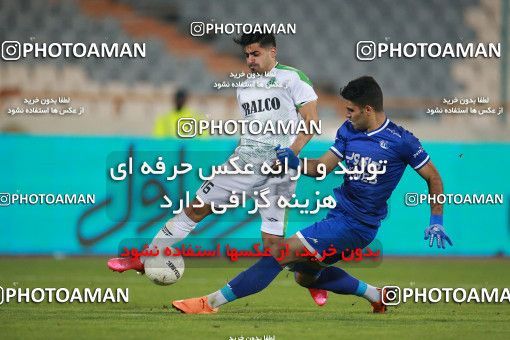 1549508, Tehran, , لیگ برتر فوتبال ایران، Persian Gulf Cup، Week 10، First Leg، Esteghlal 2 v 0 Aluminium Arak on 2021/01/04 at Azadi Stadium