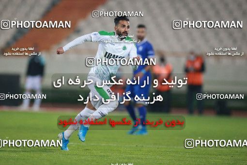 1549460, Tehran, , لیگ برتر فوتبال ایران، Persian Gulf Cup، Week 10، First Leg، Esteghlal 2 v 0 Aluminium Arak on 2021/01/04 at Azadi Stadium