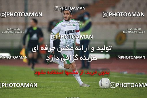 1549440, Tehran, , لیگ برتر فوتبال ایران، Persian Gulf Cup، Week 10، First Leg، Esteghlal 2 v 0 Aluminium Arak on 2021/01/04 at Azadi Stadium