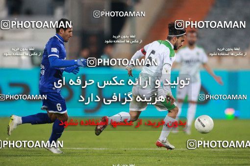 1549503, Tehran, , لیگ برتر فوتبال ایران، Persian Gulf Cup، Week 10، First Leg، Esteghlal 2 v 0 Aluminium Arak on 2021/01/04 at Azadi Stadium