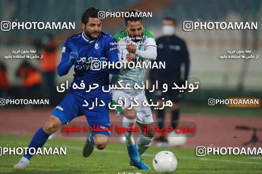 1549432, Tehran, , لیگ برتر فوتبال ایران، Persian Gulf Cup، Week 10، First Leg، Esteghlal 2 v 0 Aluminium Arak on 2021/01/04 at Azadi Stadium