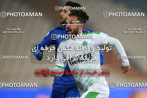 1549534, Tehran, , لیگ برتر فوتبال ایران، Persian Gulf Cup، Week 10، First Leg، Esteghlal 2 v 0 Aluminium Arak on 2021/01/04 at Azadi Stadium