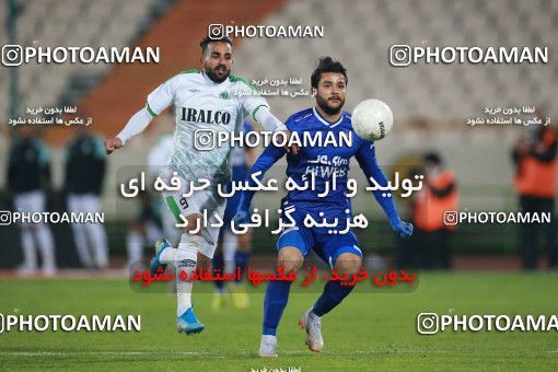 1549565, Tehran, , لیگ برتر فوتبال ایران، Persian Gulf Cup، Week 10، First Leg، Esteghlal 2 v 0 Aluminium Arak on 2021/01/04 at Azadi Stadium
