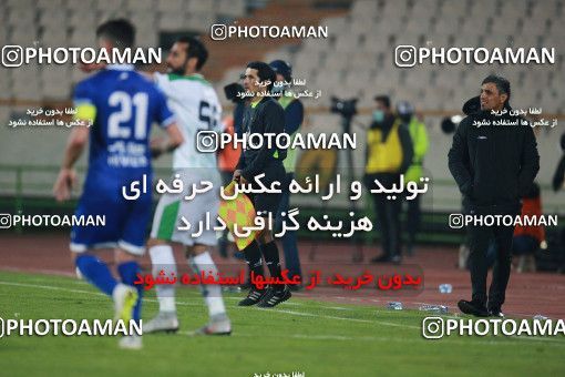 1549616, Tehran, , لیگ برتر فوتبال ایران، Persian Gulf Cup، Week 10، First Leg، Esteghlal 2 v 0 Aluminium Arak on 2021/01/04 at Azadi Stadium
