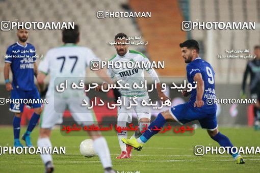 1549760, Tehran, , لیگ برتر فوتبال ایران، Persian Gulf Cup، Week 10، First Leg، Esteghlal 2 v 0 Aluminium Arak on 2021/01/04 at Azadi Stadium