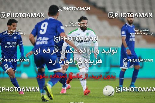 1549671, Tehran, , لیگ برتر فوتبال ایران، Persian Gulf Cup، Week 10، First Leg، Esteghlal 2 v 0 Aluminium Arak on 2021/01/04 at Azadi Stadium