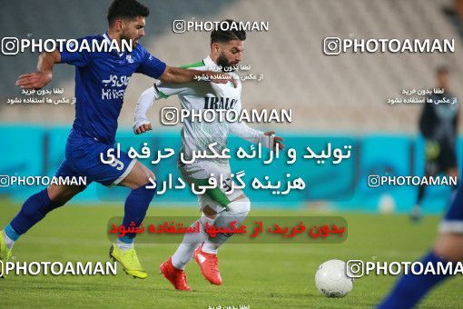 1549603, Tehran, , لیگ برتر فوتبال ایران، Persian Gulf Cup، Week 10، First Leg، Esteghlal 2 v 0 Aluminium Arak on 2021/01/04 at Azadi Stadium