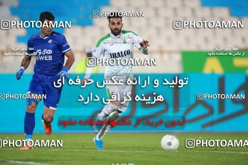 1549702, Tehran, , لیگ برتر فوتبال ایران، Persian Gulf Cup، Week 10، First Leg، Esteghlal 2 v 0 Aluminium Arak on 2021/01/04 at Azadi Stadium