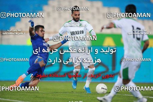 1549711, Tehran, , لیگ برتر فوتبال ایران، Persian Gulf Cup، Week 10، First Leg، Esteghlal 2 v 0 Aluminium Arak on 2021/01/04 at Azadi Stadium
