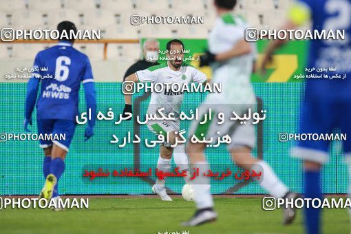 1549701, Tehran, , لیگ برتر فوتبال ایران، Persian Gulf Cup، Week 10، First Leg، Esteghlal 2 v 0 Aluminium Arak on 2021/01/04 at Azadi Stadium