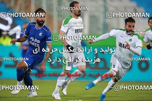 1549620, Tehran, , لیگ برتر فوتبال ایران، Persian Gulf Cup، Week 10، First Leg، Esteghlal 2 v 0 Aluminium Arak on 2021/01/04 at Azadi Stadium