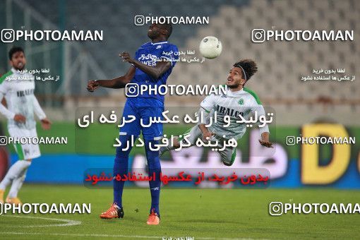 1549721, Tehran, , لیگ برتر فوتبال ایران، Persian Gulf Cup، Week 10، First Leg، Esteghlal 2 v 0 Aluminium Arak on 2021/01/04 at Azadi Stadium