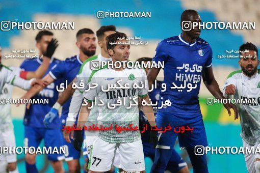 1549659, Tehran, , لیگ برتر فوتبال ایران، Persian Gulf Cup، Week 10، First Leg، Esteghlal 2 v 0 Aluminium Arak on 2021/01/04 at Azadi Stadium