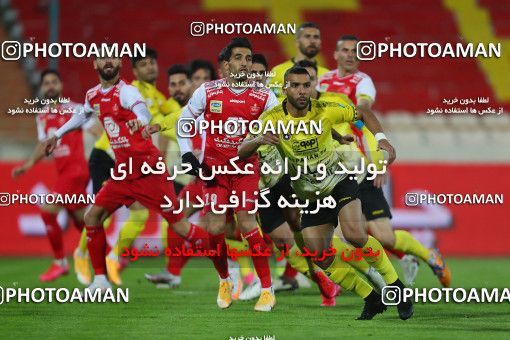 1553079, Tehran, Iran, لیگ برتر فوتبال ایران، Persian Gulf Cup، Week 7، First Leg، Persepolis 0 v 0 Sepahan on 2021/01/05 at Azadi Stadium