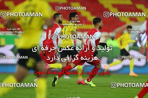 1553071, Tehran, Iran, لیگ برتر فوتبال ایران، Persian Gulf Cup، Week 7، First Leg، Persepolis 0 v 0 Sepahan on 2021/01/05 at Azadi Stadium