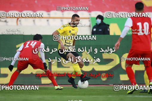 1550896, Tehran, Iran, لیگ برتر فوتبال ایران، Persian Gulf Cup، Week 7، First Leg، Persepolis 0 v 0 Sepahan on 2021/01/05 at Azadi Stadium