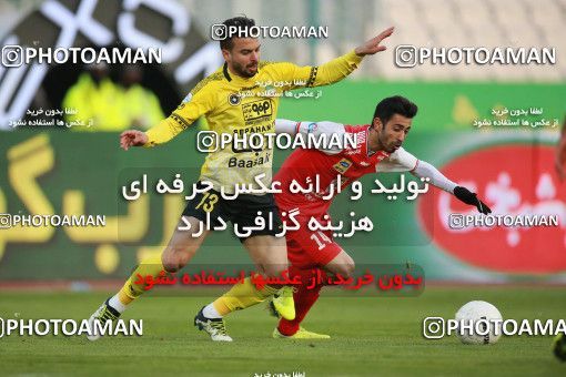 1550852, Tehran, Iran, لیگ برتر فوتبال ایران، Persian Gulf Cup، Week 7، First Leg، Persepolis 0 v 0 Sepahan on 2021/01/05 at Azadi Stadium