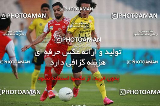 1550788, Tehran, Iran, لیگ برتر فوتبال ایران، Persian Gulf Cup، Week 7، First Leg، Persepolis 0 v 0 Sepahan on 2021/01/05 at Azadi Stadium