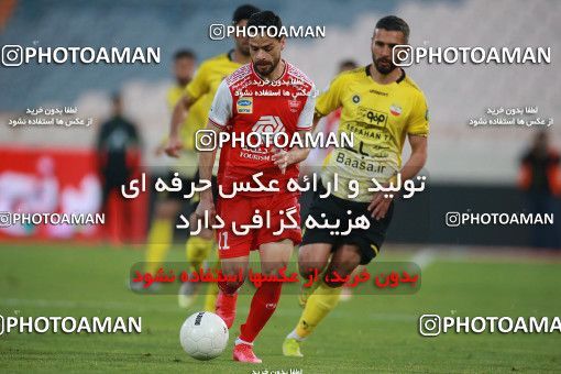1550969, Tehran, Iran, لیگ برتر فوتبال ایران، Persian Gulf Cup، Week 7، First Leg، Persepolis 0 v 0 Sepahan on 2021/01/05 at Azadi Stadium