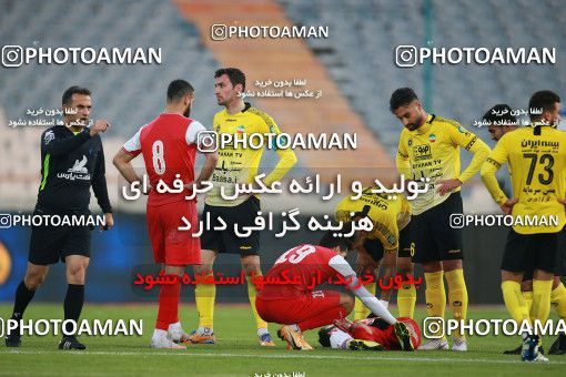 1550982, Tehran, Iran, لیگ برتر فوتبال ایران، Persian Gulf Cup، Week 7، First Leg، Persepolis 0 v 0 Sepahan on 2021/01/05 at Azadi Stadium