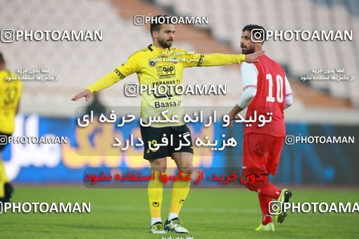 1550938, Tehran, Iran, لیگ برتر فوتبال ایران، Persian Gulf Cup، Week 7، First Leg، Persepolis 0 v 0 Sepahan on 2021/01/05 at Azadi Stadium