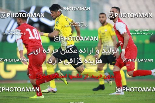 1550829, Tehran, Iran, لیگ برتر فوتبال ایران، Persian Gulf Cup، Week 7، First Leg، Persepolis 0 v 0 Sepahan on 2021/01/05 at Azadi Stadium