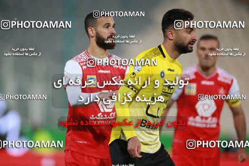1551059, Tehran, Iran, لیگ برتر فوتبال ایران، Persian Gulf Cup، Week 7، First Leg، Persepolis 0 v 0 Sepahan on 2021/01/05 at Azadi Stadium