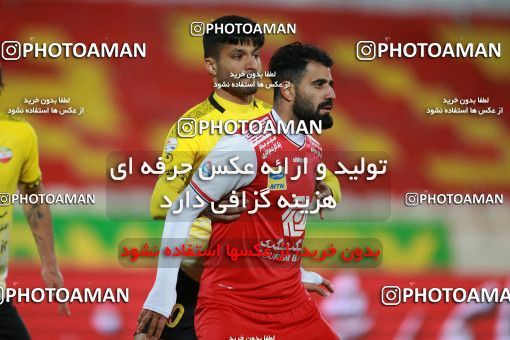 1551098, Tehran, Iran, لیگ برتر فوتبال ایران، Persian Gulf Cup، Week 7، First Leg، Persepolis 0 v 0 Sepahan on 2021/01/05 at Azadi Stadium