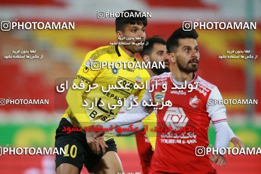 1551167, Tehran, Iran, لیگ برتر فوتبال ایران، Persian Gulf Cup، Week 7، First Leg، Persepolis 0 v 0 Sepahan on 2021/01/05 at Azadi Stadium