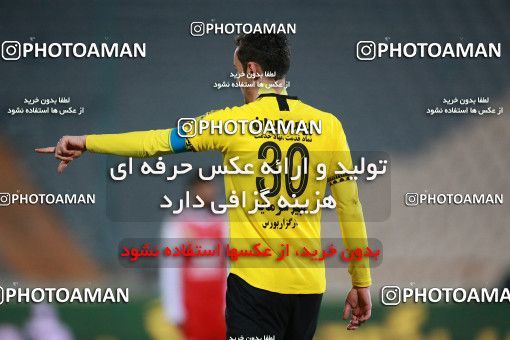 1551017, Tehran, Iran, لیگ برتر فوتبال ایران، Persian Gulf Cup، Week 7، First Leg، Persepolis 0 v 0 Sepahan on 2021/01/05 at Azadi Stadium