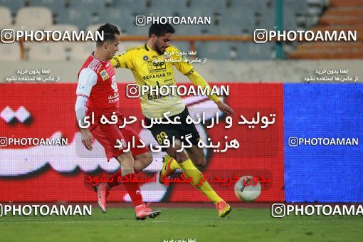 1551268, Tehran, Iran, لیگ برتر فوتبال ایران، Persian Gulf Cup، Week 7، First Leg، Persepolis 0 v 0 Sepahan on 2021/01/05 at Azadi Stadium