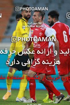 1551220, Tehran, Iran, لیگ برتر فوتبال ایران، Persian Gulf Cup، Week 7، First Leg، Persepolis 0 v 0 Sepahan on 2021/01/05 at Azadi Stadium