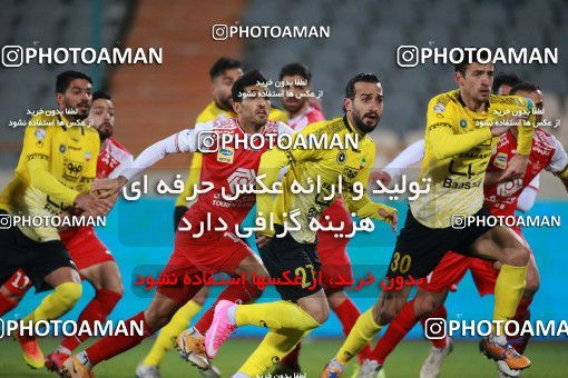 1551281, Tehran, Iran, لیگ برتر فوتبال ایران، Persian Gulf Cup، Week 7، First Leg، Persepolis 0 v 0 Sepahan on 2021/01/05 at Azadi Stadium