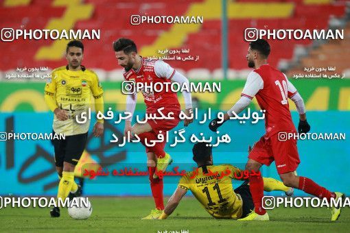 1551241, Tehran, Iran, لیگ برتر فوتبال ایران، Persian Gulf Cup، Week 7، First Leg، Persepolis 0 v 0 Sepahan on 2021/01/05 at Azadi Stadium