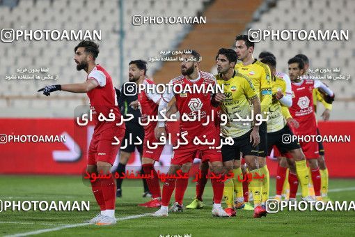 1708727, Tehran, Iran, لیگ برتر فوتبال ایران، Persian Gulf Cup، Week 7، First Leg، Persepolis 0 v 0 Sepahan on 2021/01/05 at Azadi Stadium