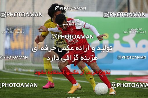 1708693, Tehran, Iran, لیگ برتر فوتبال ایران، Persian Gulf Cup، Week 7، First Leg، Persepolis 0 v 0 Sepahan on 2021/01/05 at Azadi Stadium
