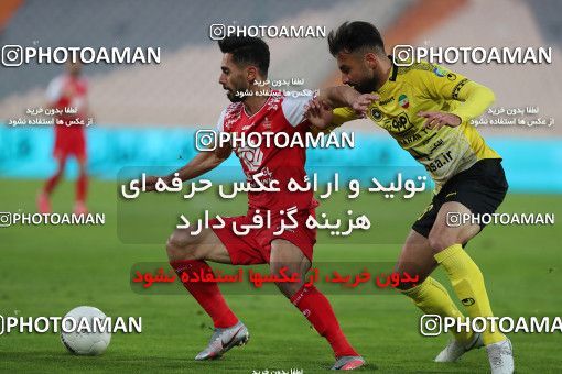 1552994, Tehran, Iran, لیگ برتر فوتبال ایران، Persian Gulf Cup، Week 7، First Leg، Persepolis 0 v 0 Sepahan on 2021/01/05 at Azadi Stadium