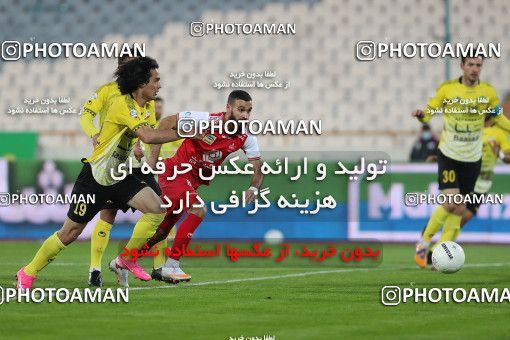 1553015, Tehran, Iran, لیگ برتر فوتبال ایران، Persian Gulf Cup، Week 7، First Leg، Persepolis 0 v 0 Sepahan on 2021/01/05 at Azadi Stadium