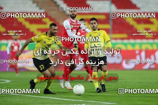 1553002, Tehran, Iran, لیگ برتر فوتبال ایران، Persian Gulf Cup، Week 7، First Leg، Persepolis 0 v 0 Sepahan on 2021/01/05 at Azadi Stadium