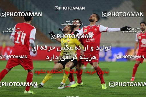 1553037, Tehran, Iran, لیگ برتر فوتبال ایران، Persian Gulf Cup، Week 7، First Leg، Persepolis 0 v 0 Sepahan on 2021/01/05 at Azadi Stadium
