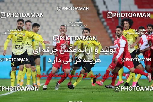 1553024, Tehran, Iran, لیگ برتر فوتبال ایران، Persian Gulf Cup، Week 7، First Leg، Persepolis 0 v 0 Sepahan on 2021/01/05 at Azadi Stadium