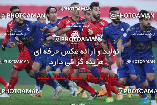 1554137, Tehran, Iran, لیگ برتر فوتبال ایران، Persian Gulf Cup، Week 8، First Leg، Esteghlal 2 v 2 Persepolis on 2021/01/11 at Azadi Stadium