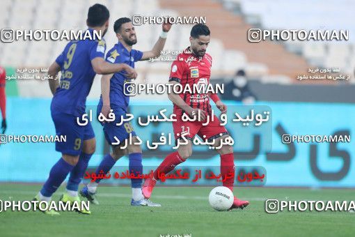 1554131, Tehran, Iran, لیگ برتر فوتبال ایران، Persian Gulf Cup، Week 8، First Leg، Esteghlal 2 v 2 Persepolis on 2021/01/11 at Azadi Stadium