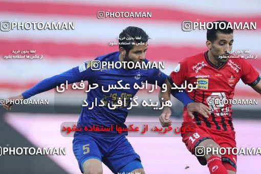 1554087, Tehran, Iran, لیگ برتر فوتبال ایران، Persian Gulf Cup، Week 8، First Leg، Esteghlal 2 v 2 Persepolis on 2021/01/11 at Azadi Stadium