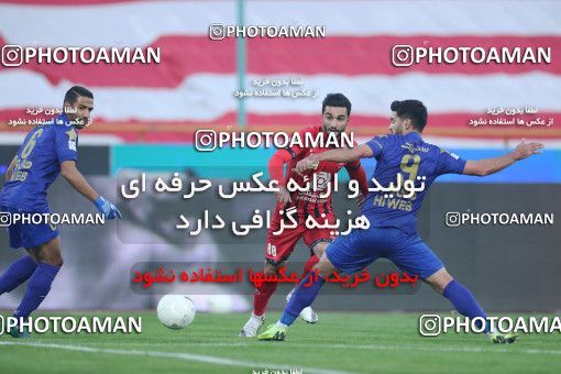 1554105, Tehran, Iran, لیگ برتر فوتبال ایران، Persian Gulf Cup، Week 8، First Leg، Esteghlal 2 v 2 Persepolis on 2021/01/11 at Azadi Stadium