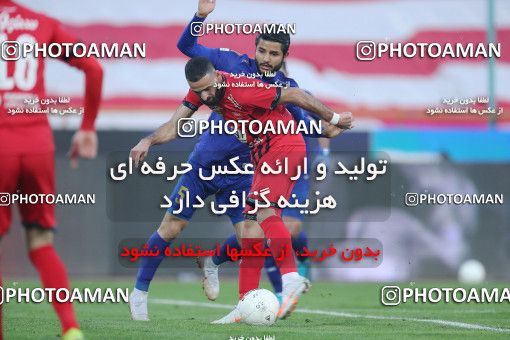 1554025, Tehran, Iran, لیگ برتر فوتبال ایران، Persian Gulf Cup، Week 8، First Leg، Esteghlal 2 v 2 Persepolis on 2021/01/11 at Azadi Stadium