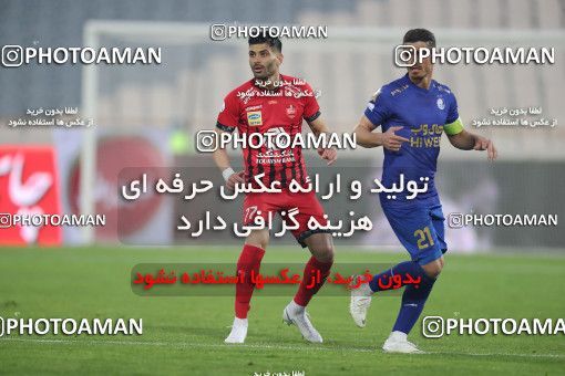 1554187, Tehran, Iran, لیگ برتر فوتبال ایران، Persian Gulf Cup، Week 8، First Leg، Esteghlal 2 v 2 Persepolis on 2021/01/11 at Azadi Stadium