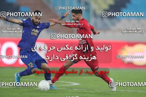 1554199, Tehran, Iran, لیگ برتر فوتبال ایران، Persian Gulf Cup، Week 8، First Leg، Esteghlal 2 v 2 Persepolis on 2021/01/11 at Azadi Stadium