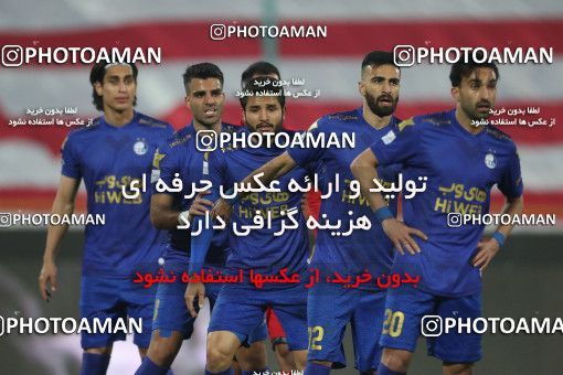 1554366, Tehran, Iran, لیگ برتر فوتبال ایران، Persian Gulf Cup، Week 8، First Leg، Esteghlal 2 v 2 Persepolis on 2021/01/11 at Azadi Stadium